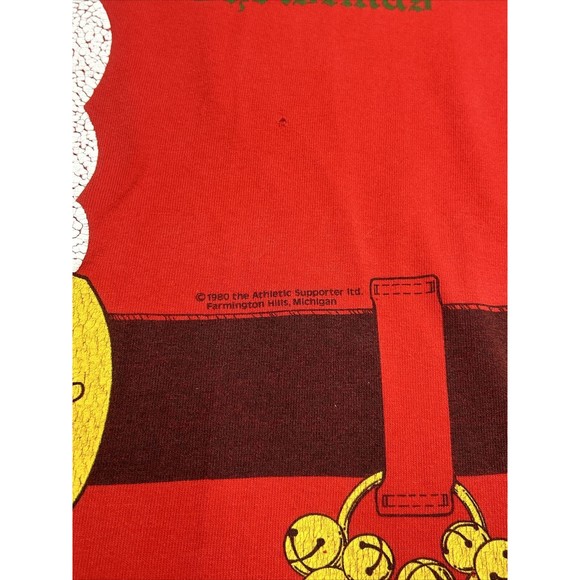 Vintage 80s Santa Suit Single Stitch T-Shirt Christmas Mens Size XL Made In USA - Picture 3 of 11